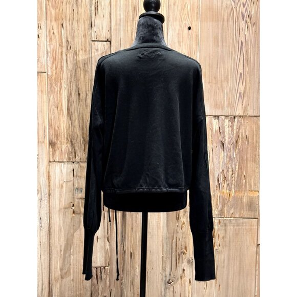 Roque Italy Womens Black Athleisure Top & Bottom Elevated Sweats Set XS-6 W/ Str - Picture 4 of 11